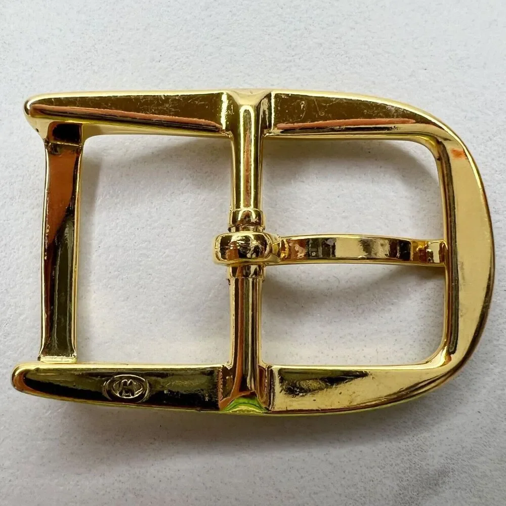 Vintage Gold Tone Simple Basic Belt Buckle for up to 1 Inch Belt